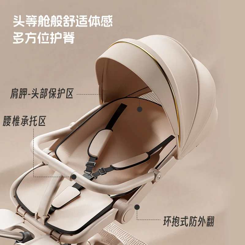 Carrito de paseo ligero y plegable para bebés – Reclinable - imagen 4