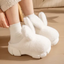 Zapatillas mullidas de interior mujer con suela gruesa y cálida
