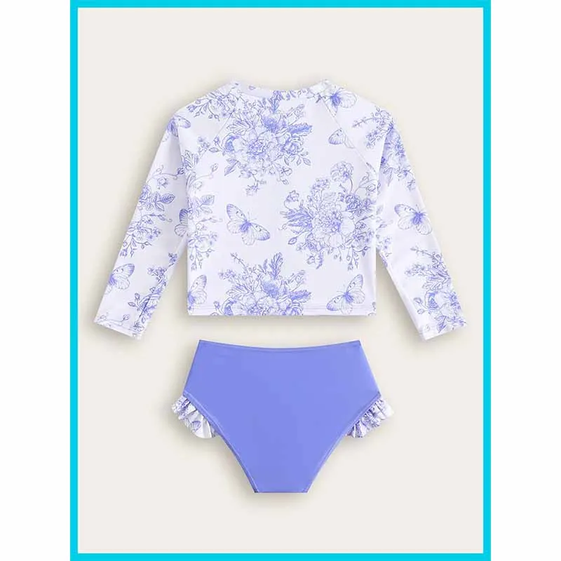 Conjunto de baño mariposa niña niño protección solar ligero - imagen 2