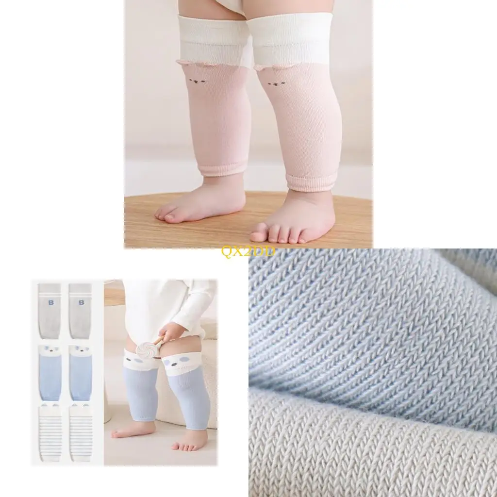 QX2D Rodilleras antideslizantes de algodón transpirables para niños - imagen 4