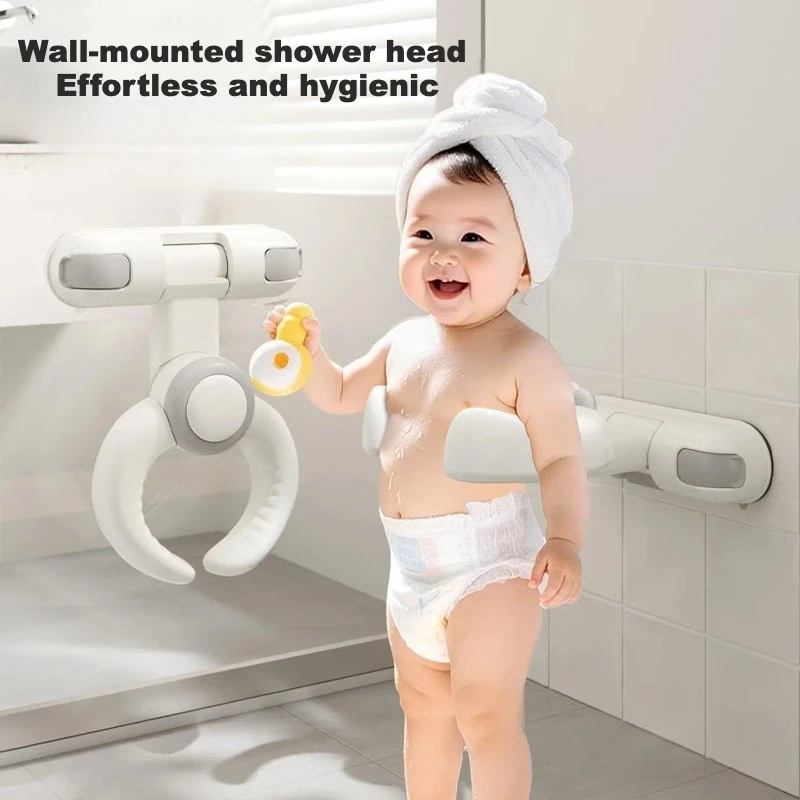 Soporte ergonómico para bañera bebé con ventosas y asas suaves - imagen 5