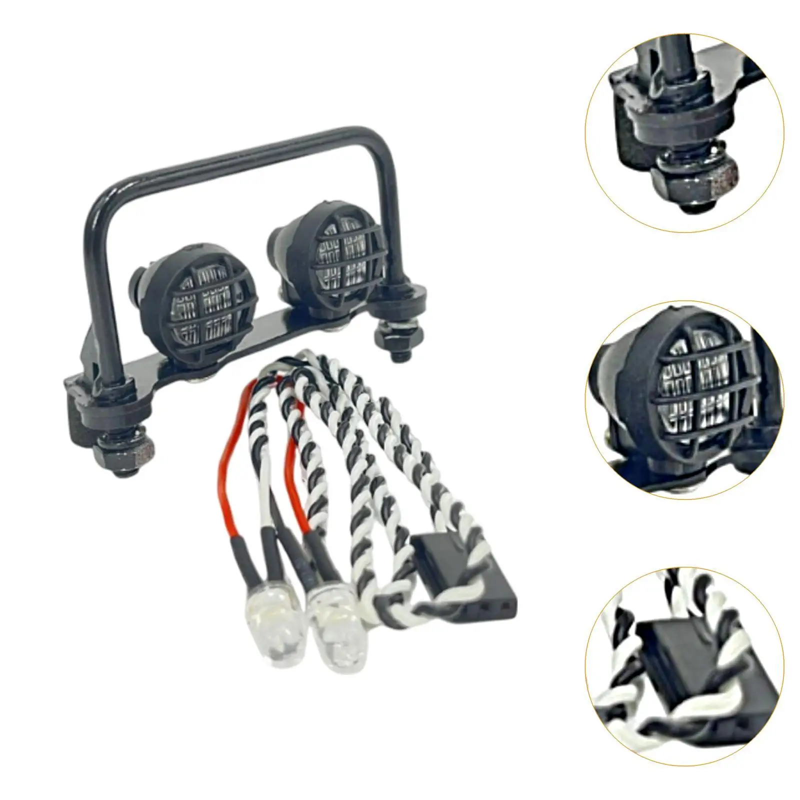 RC Roof Lights Replacement Easy to Install Part Decoration Roof Lamp for D42 MN82 99S 1/12 RC Model Car Modification Vehicle