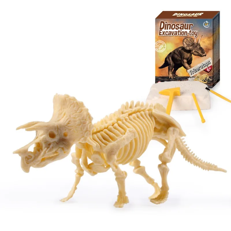 Kit de excavación de fósiles de dinosaurios, juguetes, modelo de esqueleto de Animal Jurásico, juego educativo arqueológico de minería científica, regalo para niños - imagen 5
