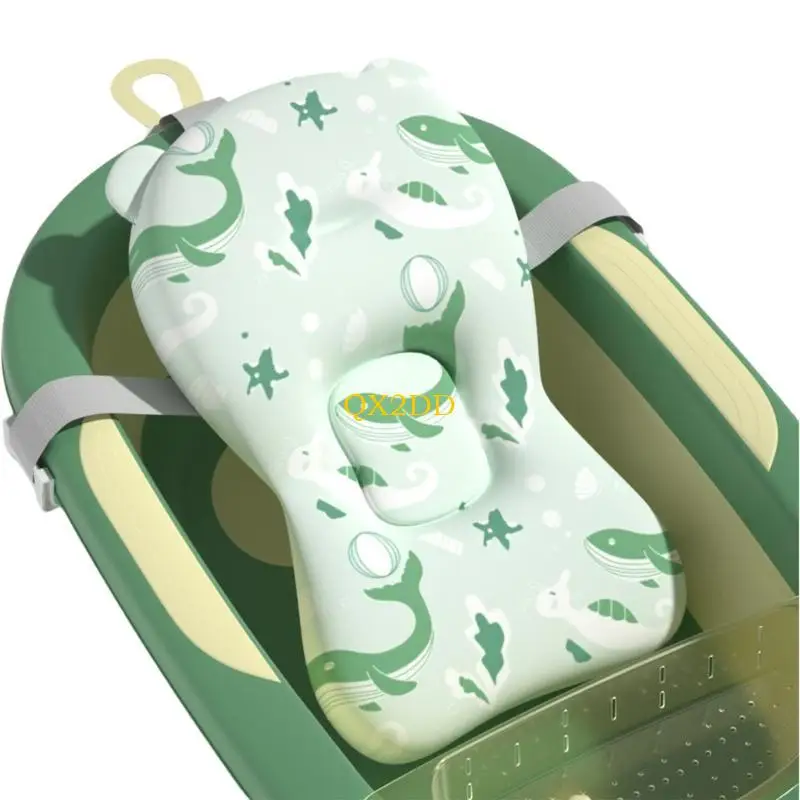 QX2D Cojin ducha recien nacido - Almohadilla ergonomica bano Unisex - imagen 4