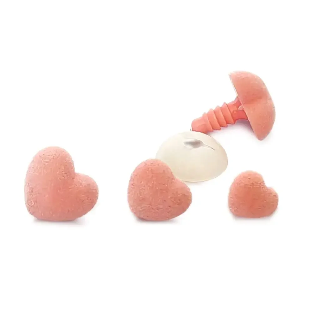 10 Uds 2024 12mm 15mm 18mm botones triangulares de nariz de oso accesorios para muñecas piezas de seguridad herramienta de bricolaje narices de amor - imagen 4