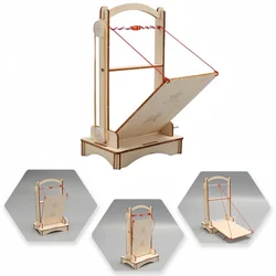 DIY puerta de ciudad puente de suspensión juguete niños tecnología pequeño fabricante invento creativo mecánica física experimento herramienta de enseñanza