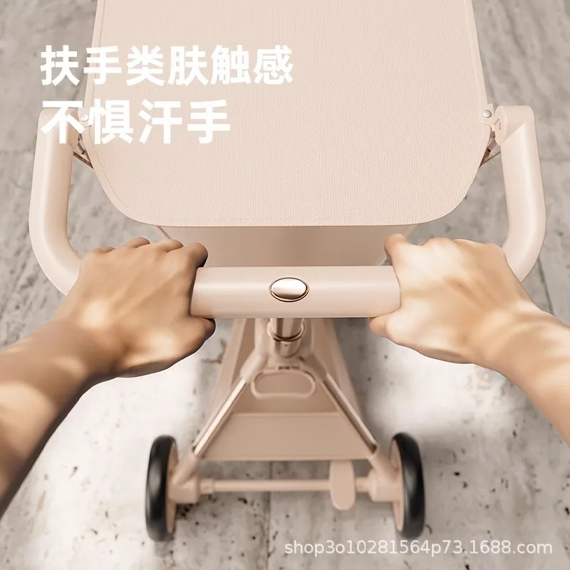 Cochecito de bolsillo para bebé, cochecito de bebé plegable ligero, herramienta para caminar para niños, cochecito de bebé de otoño e invierno - imagen 4