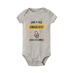 Mameluco de manga corta para bebé recién nacido – Estampado suave