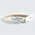 White Silver Buckle