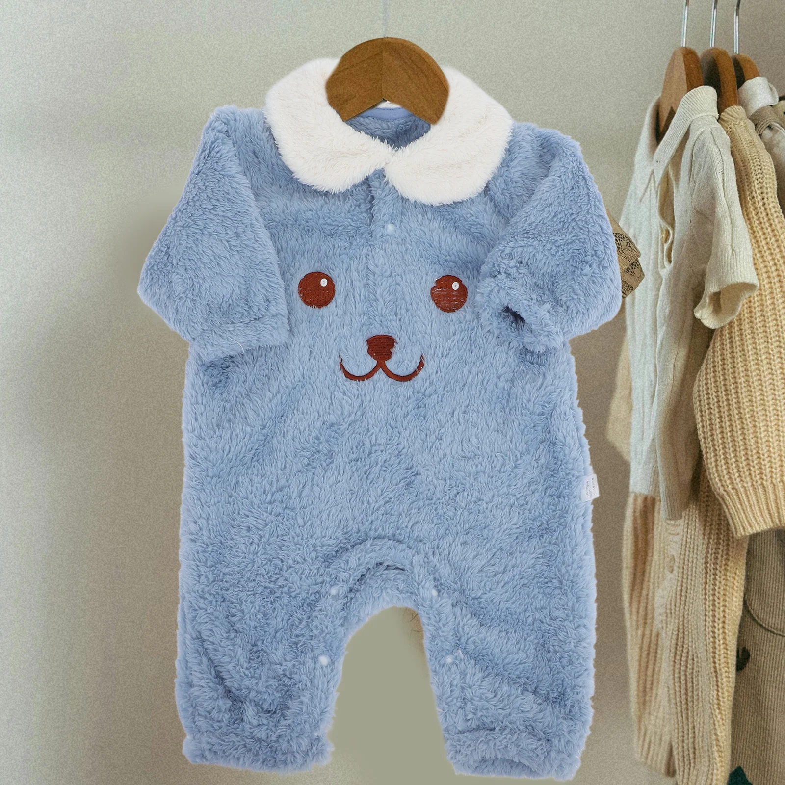 Pelele cálido de manga larga gruesa para bebé, traje de invierno para bebé, ropa para recién nacido, trajes de Otoño Invierno para niños y niñas, mono infantil