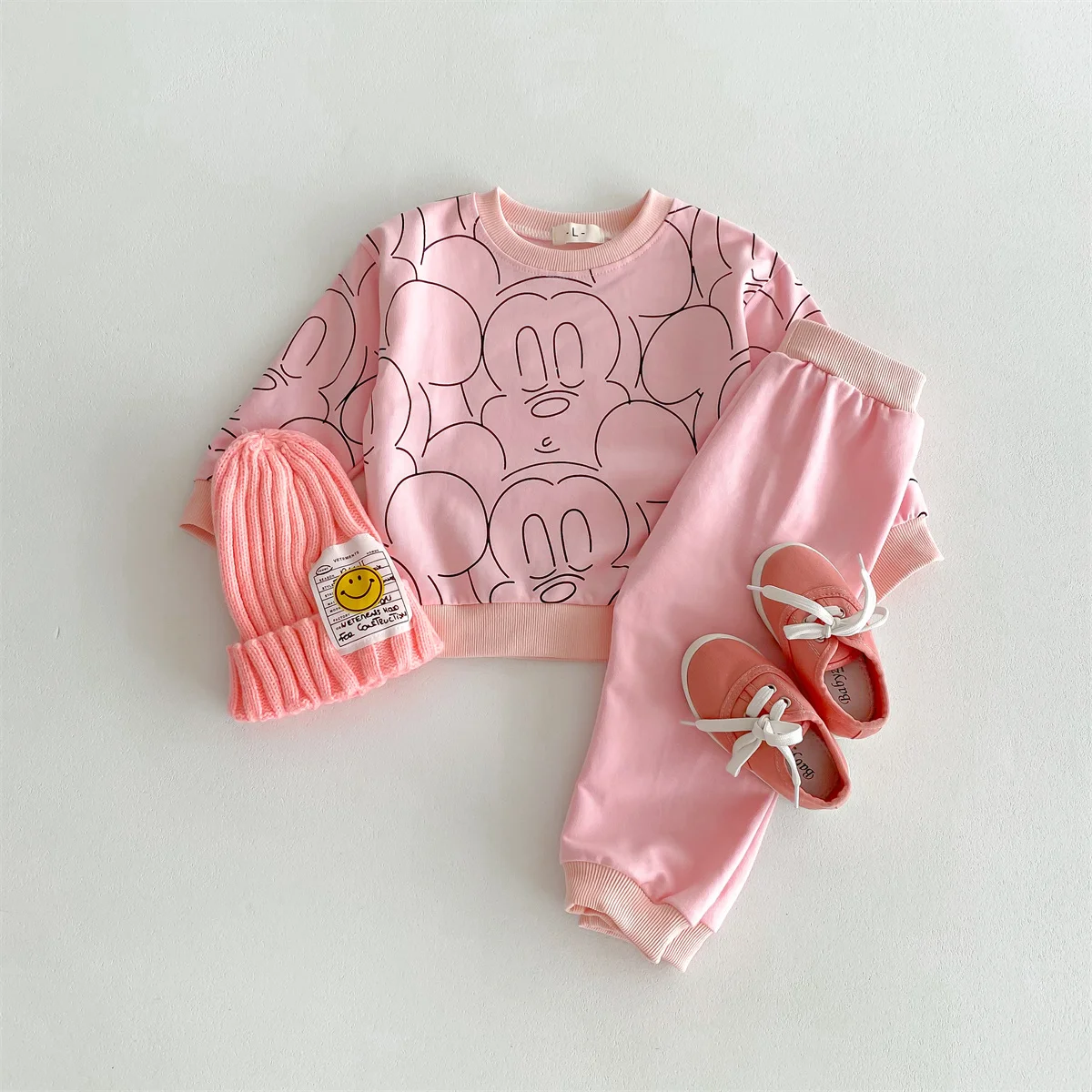 Disfraz para niños de 0 a 3 años, chándales de Mickey, moda de otoño, traje informal de manga larga, sudadera + Pantalones para bebé, 2 unid/set de Disney - imagen 5