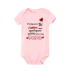 Prepare-Body bebé manga corta estampado papá anuncio embarazo