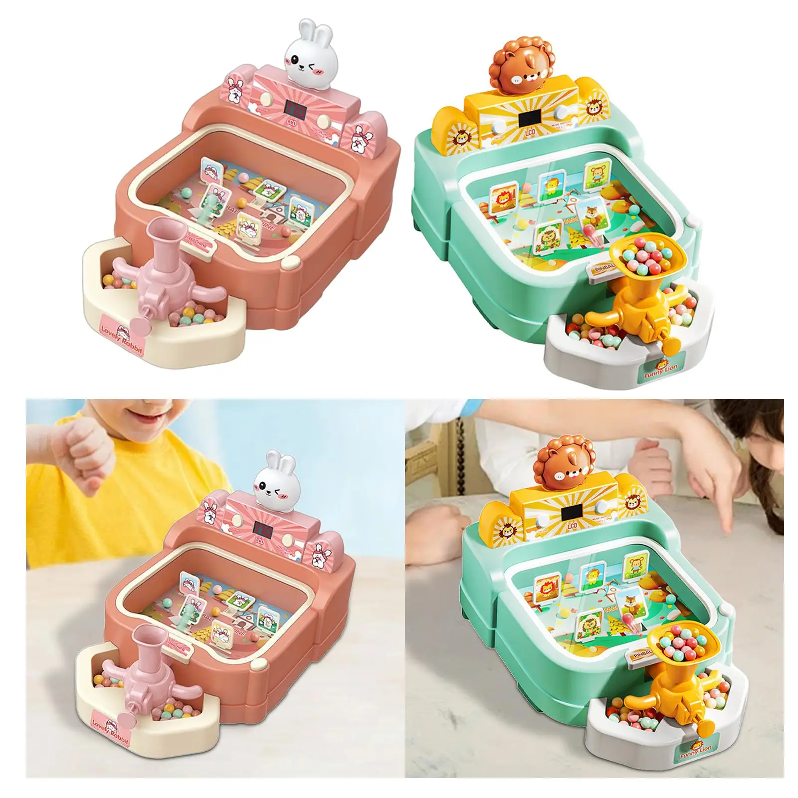 Pinball Machine Pinball Toys Gifts Parent Child Interactive Toy Educational Toy Scoring Table Game for Apartments Living Room