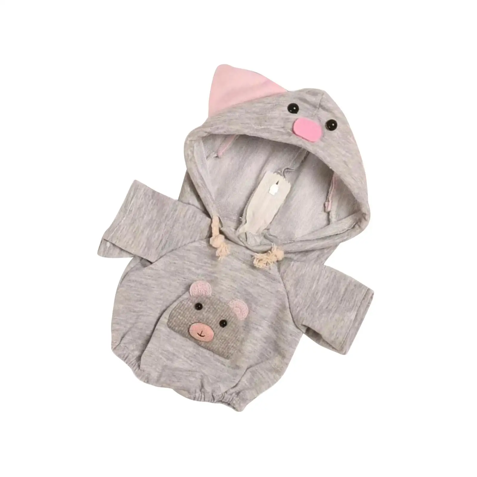15cm Doll Clothes,Cute Doll Clothes, Cute Cartoon Hoodie,Dress up Costume for Kids Birthday Gift,Soft Fashionable Doll Hoodie