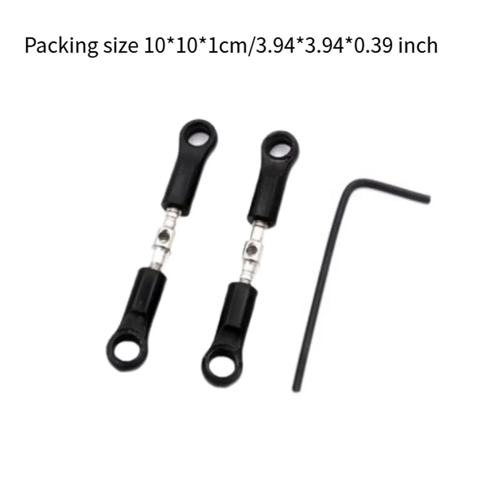 2x RC Steering Tie Rod Set RC Model Vehicle Parts for 16101 16102 16103 1/16
