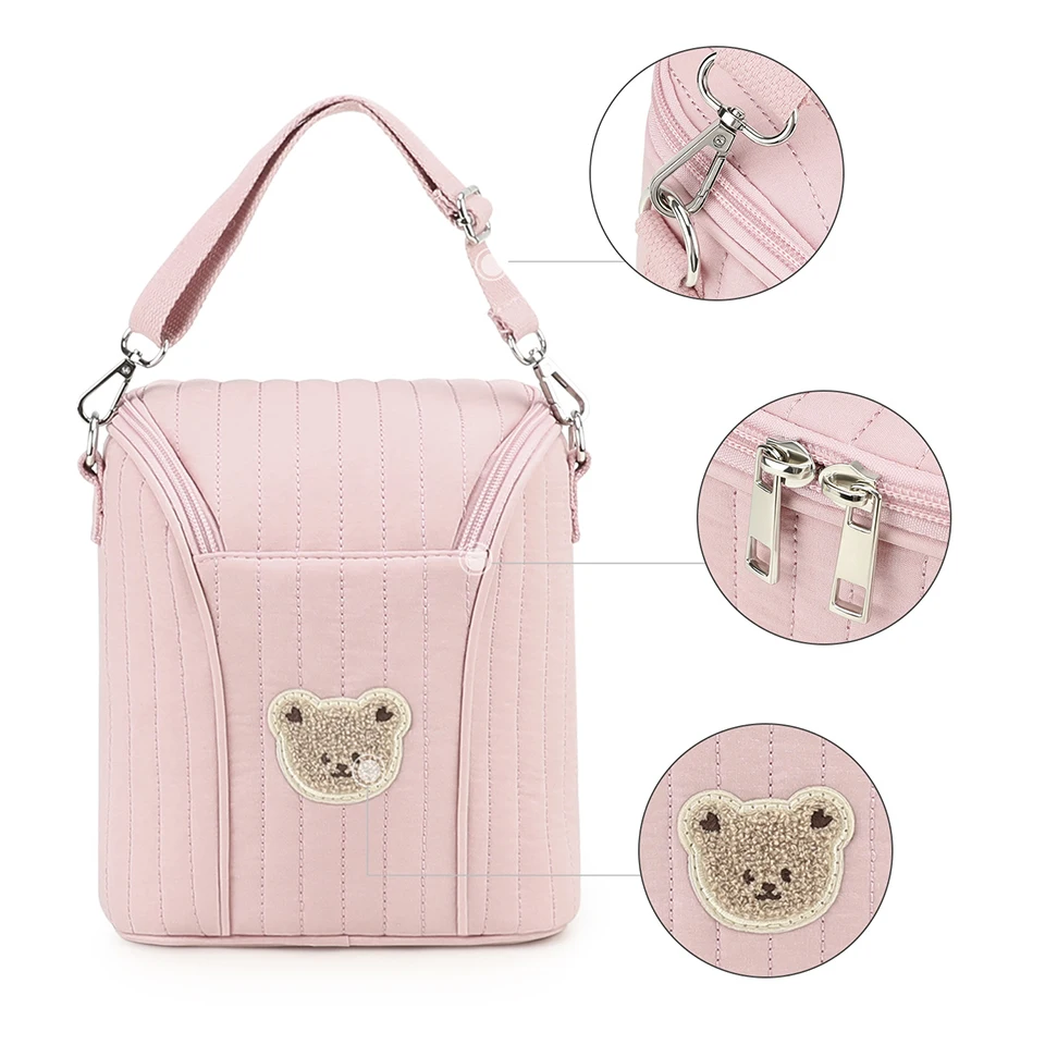 Detalle del oso bordado