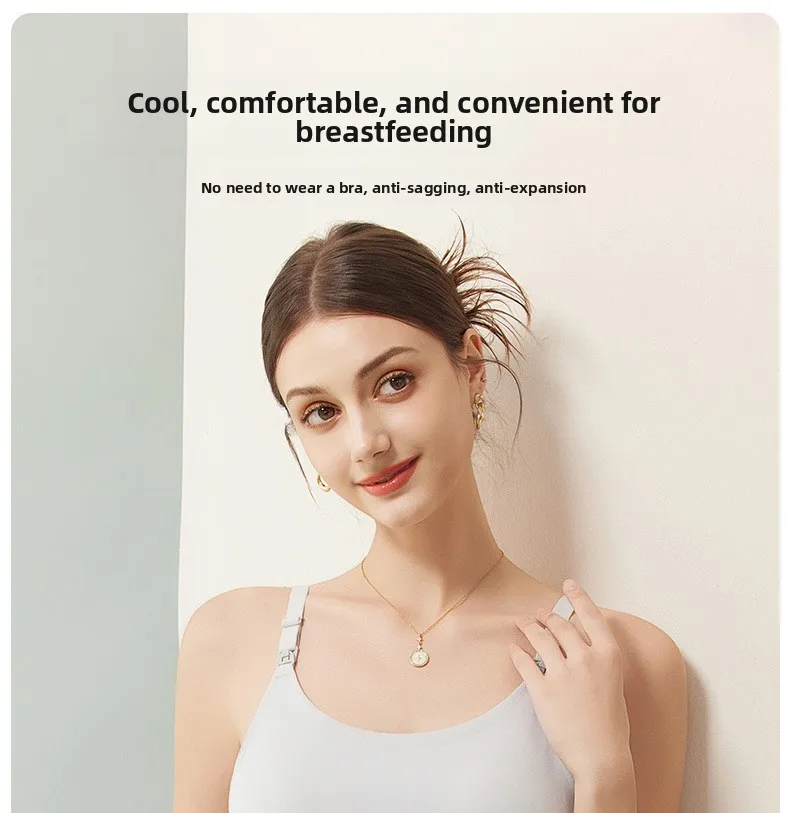 Camisola de lactancia 100% algodón para maternidad