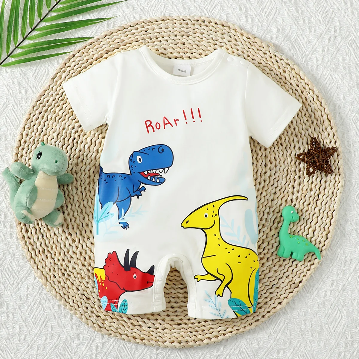 Mono de manga corta para bebé recién nacido, Pelele de ocio a la moda, ropa de verano para niño pequeño de 0 a 18 meses