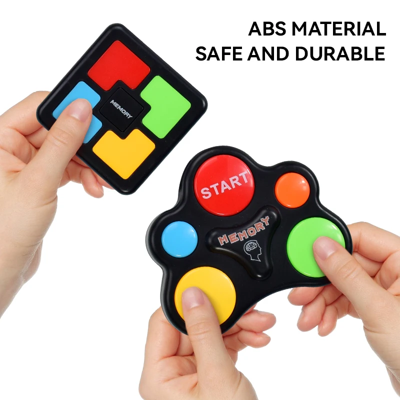 Máquina de juego de memoria educativa con luces, juguete con sonidos, juego interactivo, máquina de juego de entrenamiento de memoria, Juguetes Divertidos para niños - imagen 4