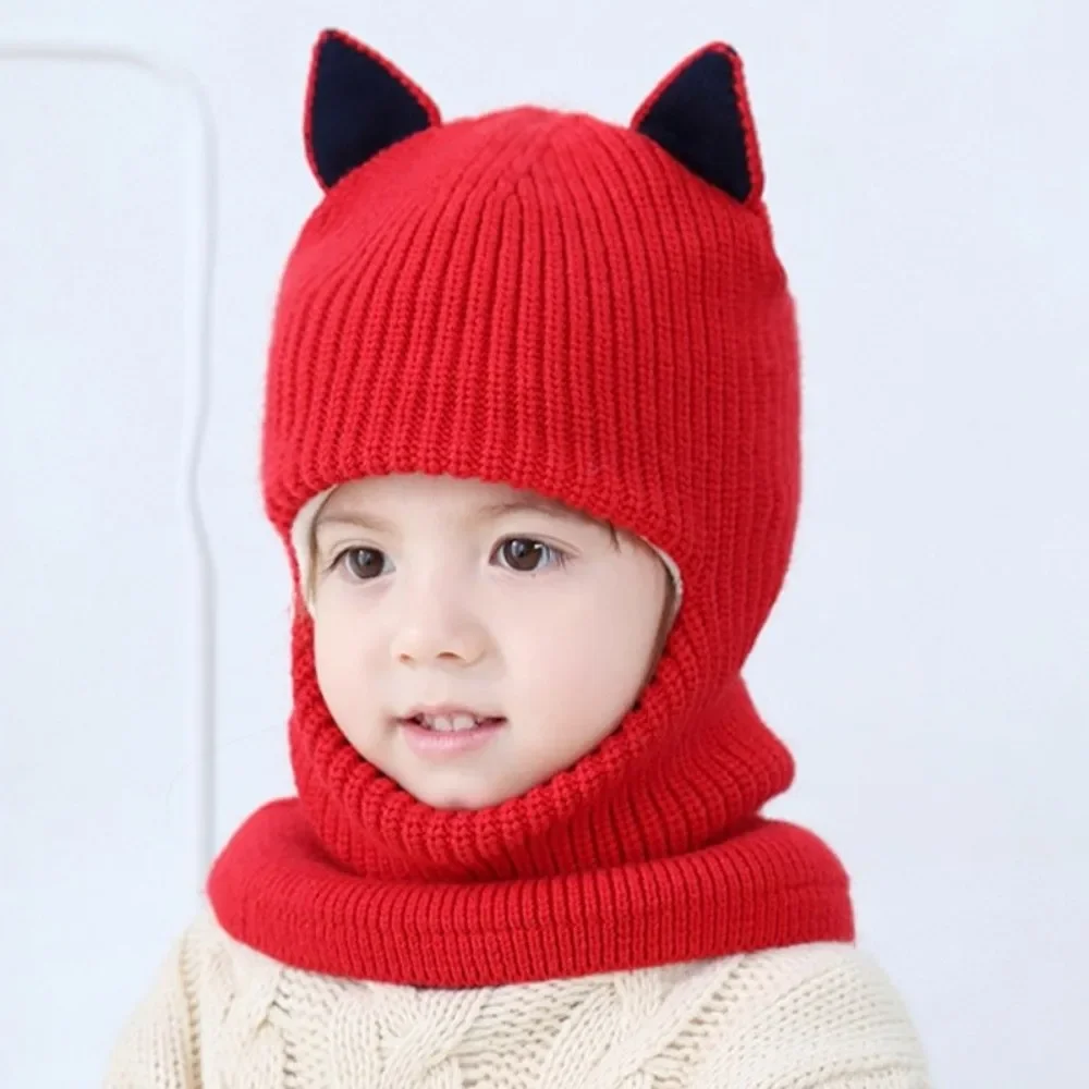 Pasamontañas de punto grueso para niños – Gorro cálido y suave - imagen 5
