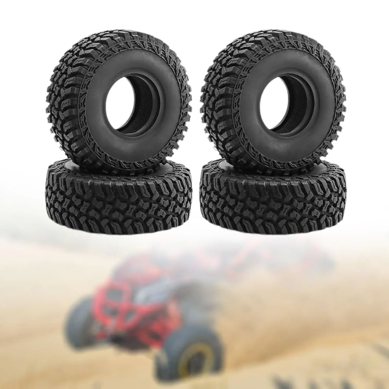 4Pcs 1/10 RC Car Tires Parts Easy to Install Accessory Rock Crawler Car Wheels RC Model Climbing Cars Tires Accessories