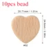10pcs heart bead
