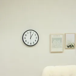 Reloj de pared en miniatura estilo europeo para casa de muñecas