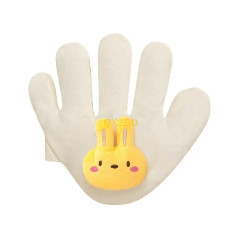 QX2D Almohada para Mano Derecha/Izquierda, Juguete tranquilizador diseñado con Animales Dibujos Animados para bebés 0 a 3 - imagen 2