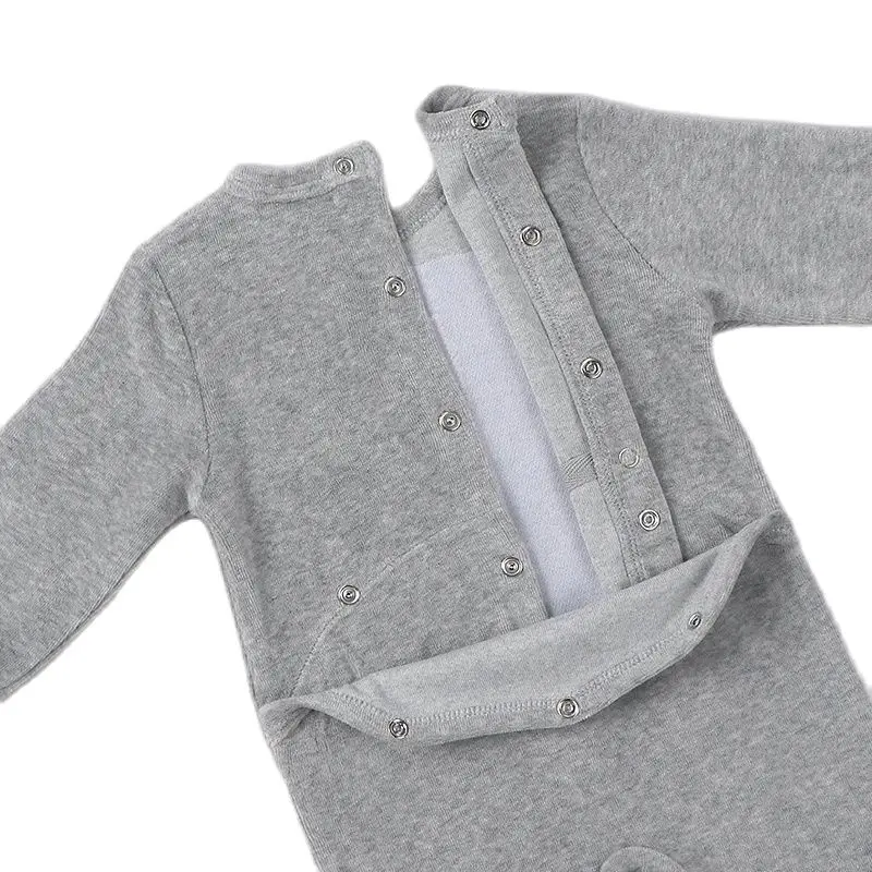 Pelele de terciopelo para bebé, ropa de manga larga para niño, mono de copo de nieve para bebé, pelele para niño y niña - imagen 3