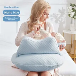 Almohada de lactancia posparto con barrera desmontable