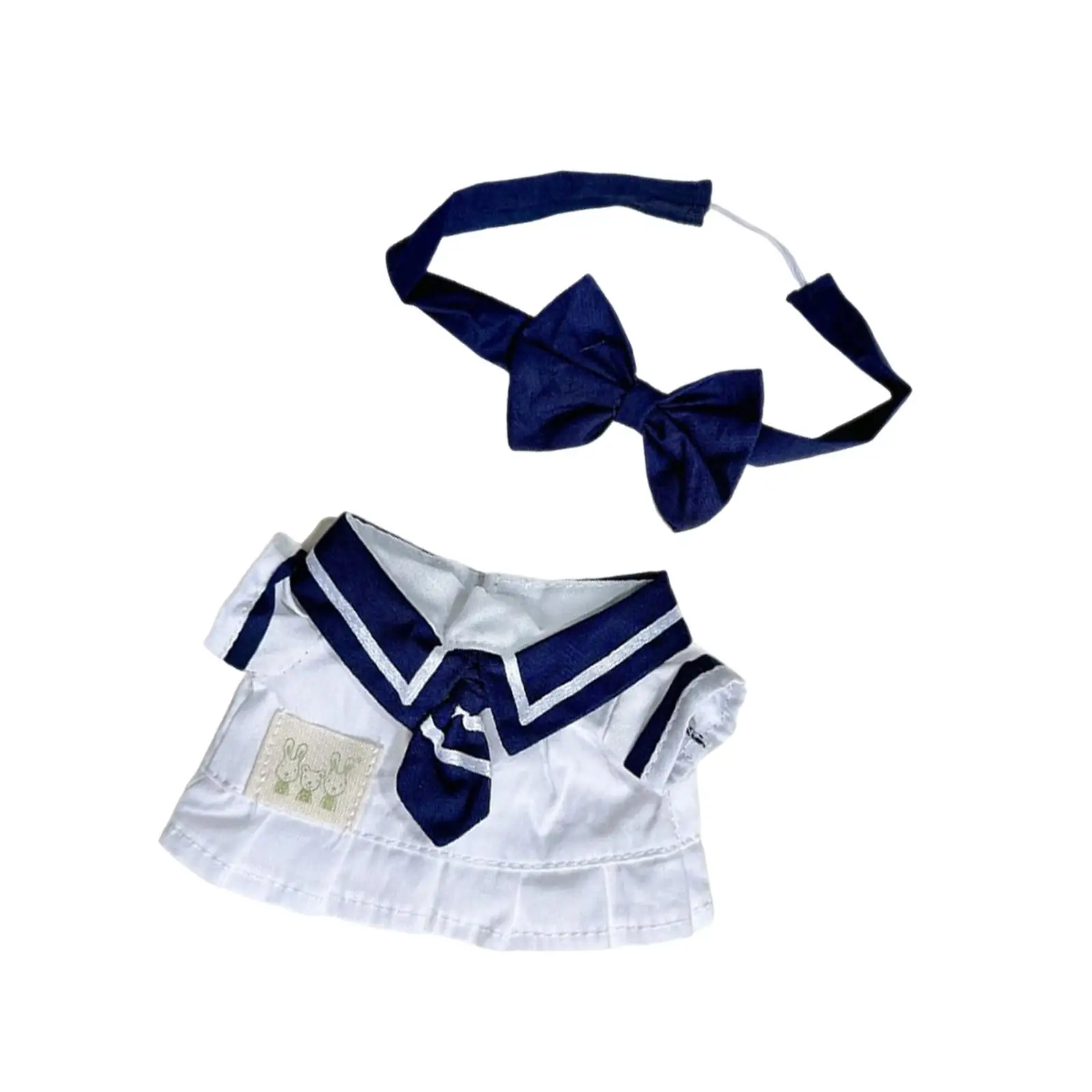 Doll Clothes Uniform Set DIY Doll Dress up Toy Cosplay Navy Skirt Suit Doll Clothes for 20cm Doll Make Your Own Doll Kids Toy