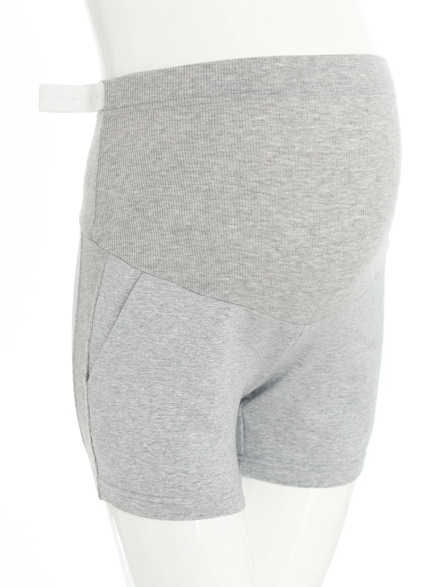 Pantalones cortos de maternidad para embarazada – Cómodos y elásticos con bolsillos - imagen 3