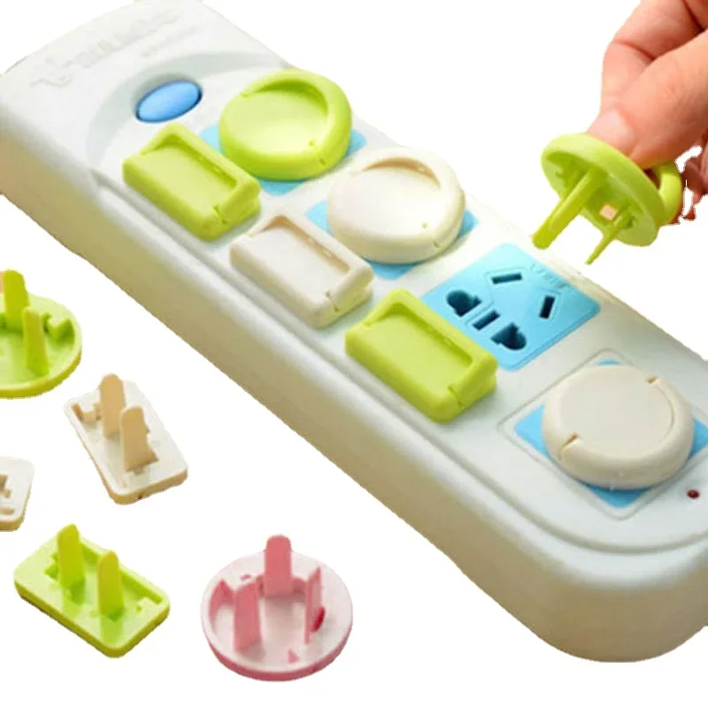 10 Uds. Funda con agujeros para enchufe, funda de seguridad antigolpes eléctricos, funda para toma de corriente, protección de seguridad para bebés y niños - imagen 3