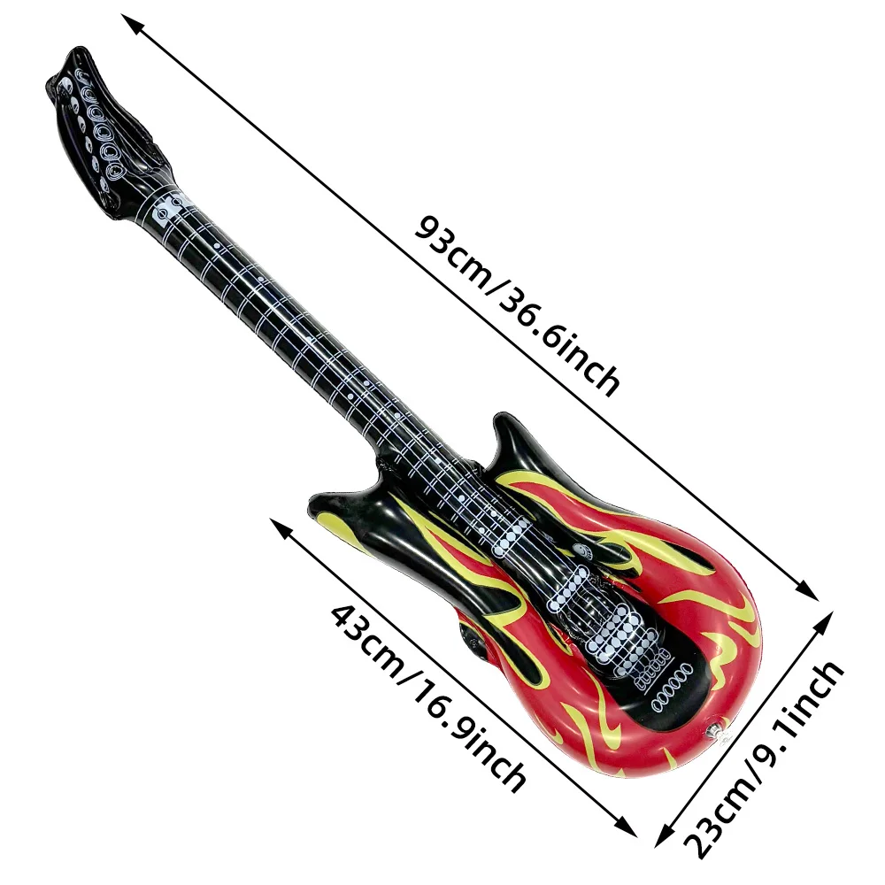 Guitarra inflable de llama reutilizable – Decoración fiesta infantil - imagen 5