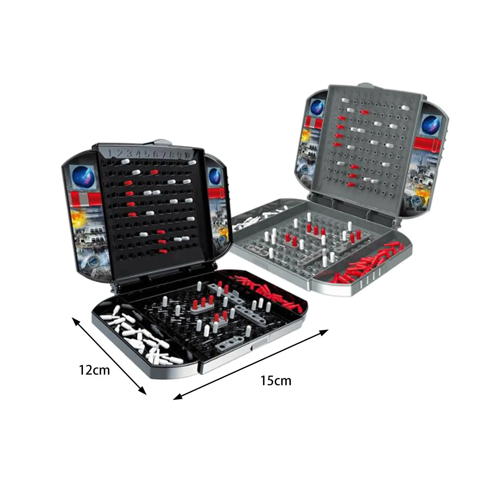 Sea Battle Game New Year Gifts Interactive Game Strategy Board Sea Battle Ship Battling Game for Travel Kids Children Adults