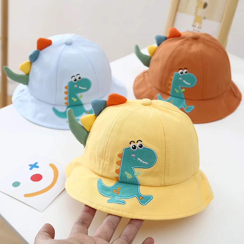 Sombrero de verano con dinosaurio para bebé – Protección UV - imagen 3