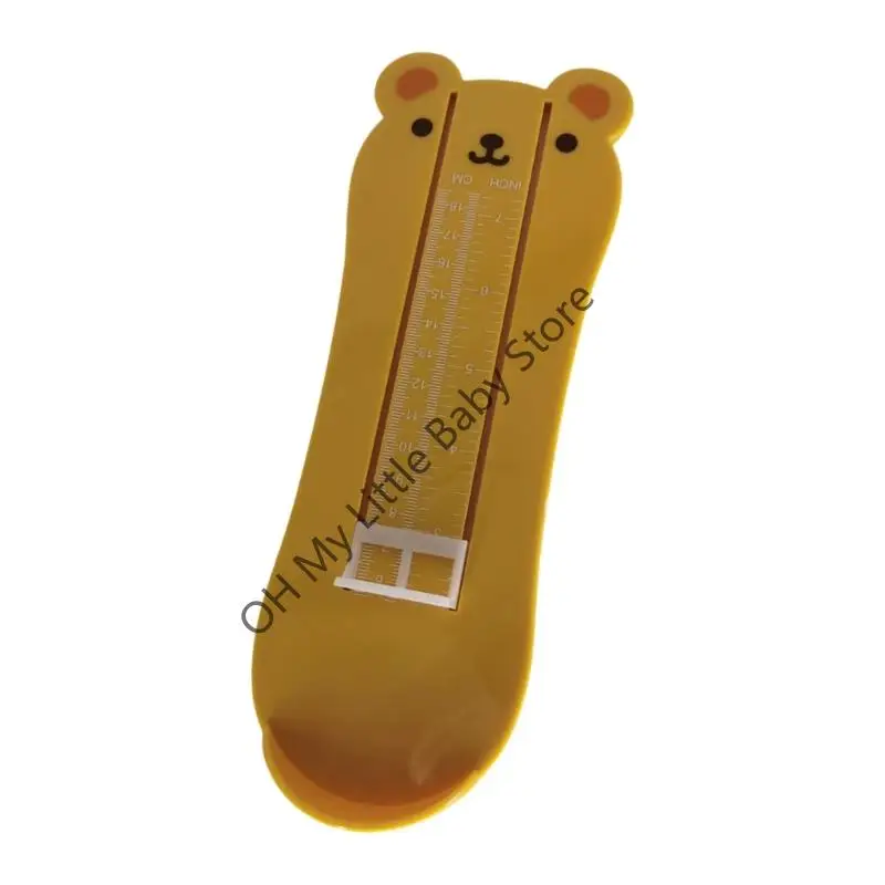 Herramienta medición pie infantil M76C Tema oso Herramienta tamaño preciso para uso doméstico - imagen 2