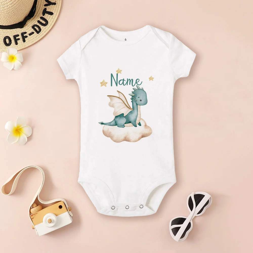 Body personalizado de dragón para bebé, pelele bonito con nombre personalizado, ropa para niños y niñas, regalo para Baby Shower, traje para bebé Newbron - imagen 3