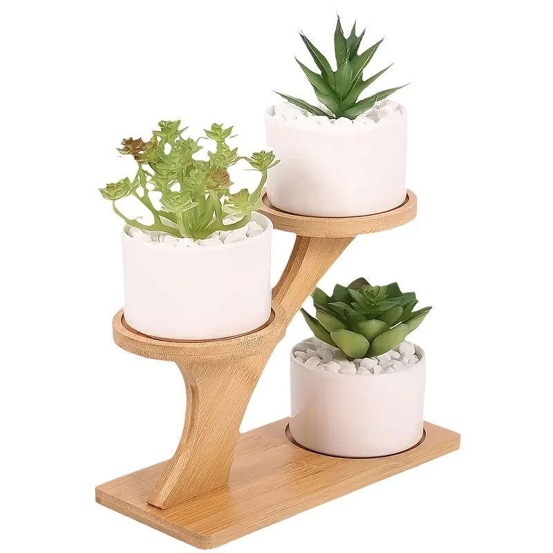 Estante de bambú compacto para habitación infantil y escritorio - imagen 3