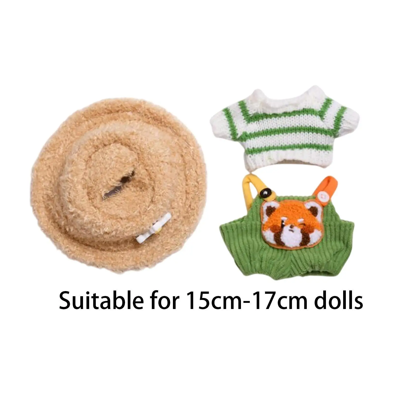 Doll Clothes Costumes Comfortable for Little Girls Jumpsuit Stylish Cute Pendant Doll Outfits Doll Clothing for 6.69inch Doll
