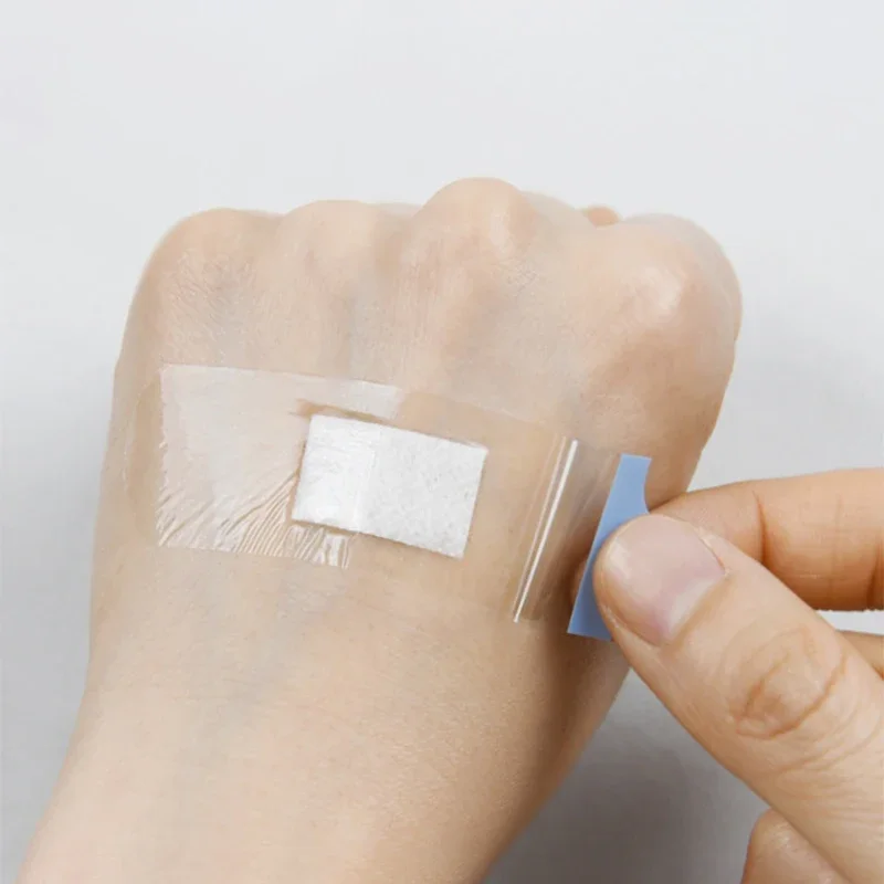 120 unids/lote tirita transparente impermeable vendaje para heridas parche para la piel vendajes adhesivos para bebés niños adultos yeso