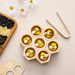 Colmena de madera sensorial para niños - Juguete Montessori
