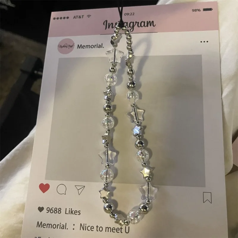 Colgante estrella de cuentas para decorar tu móvil - imagen 3