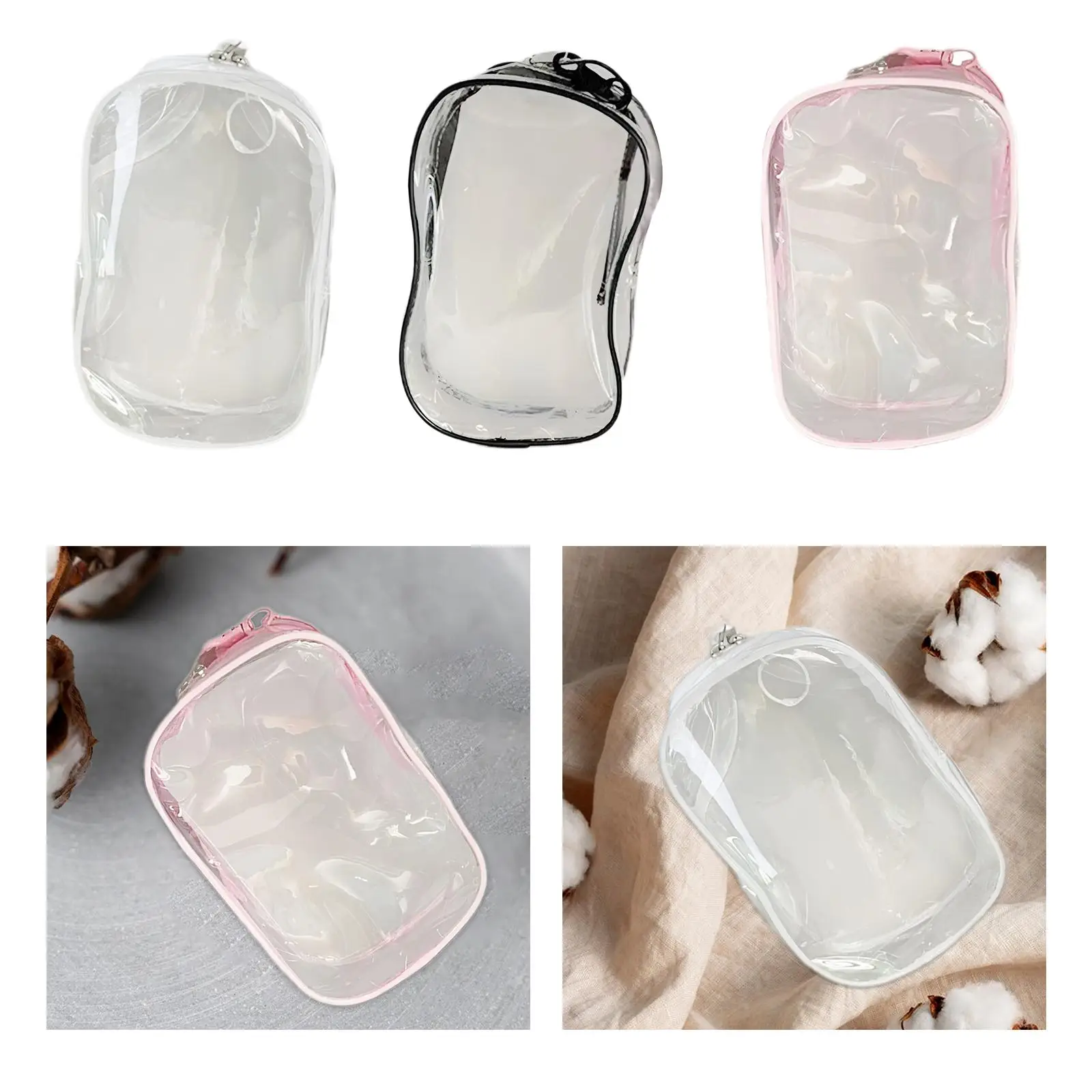 Tiny Doll Pouch Zipper Closure Mini Figure Storage Case for Mini Figure Doll