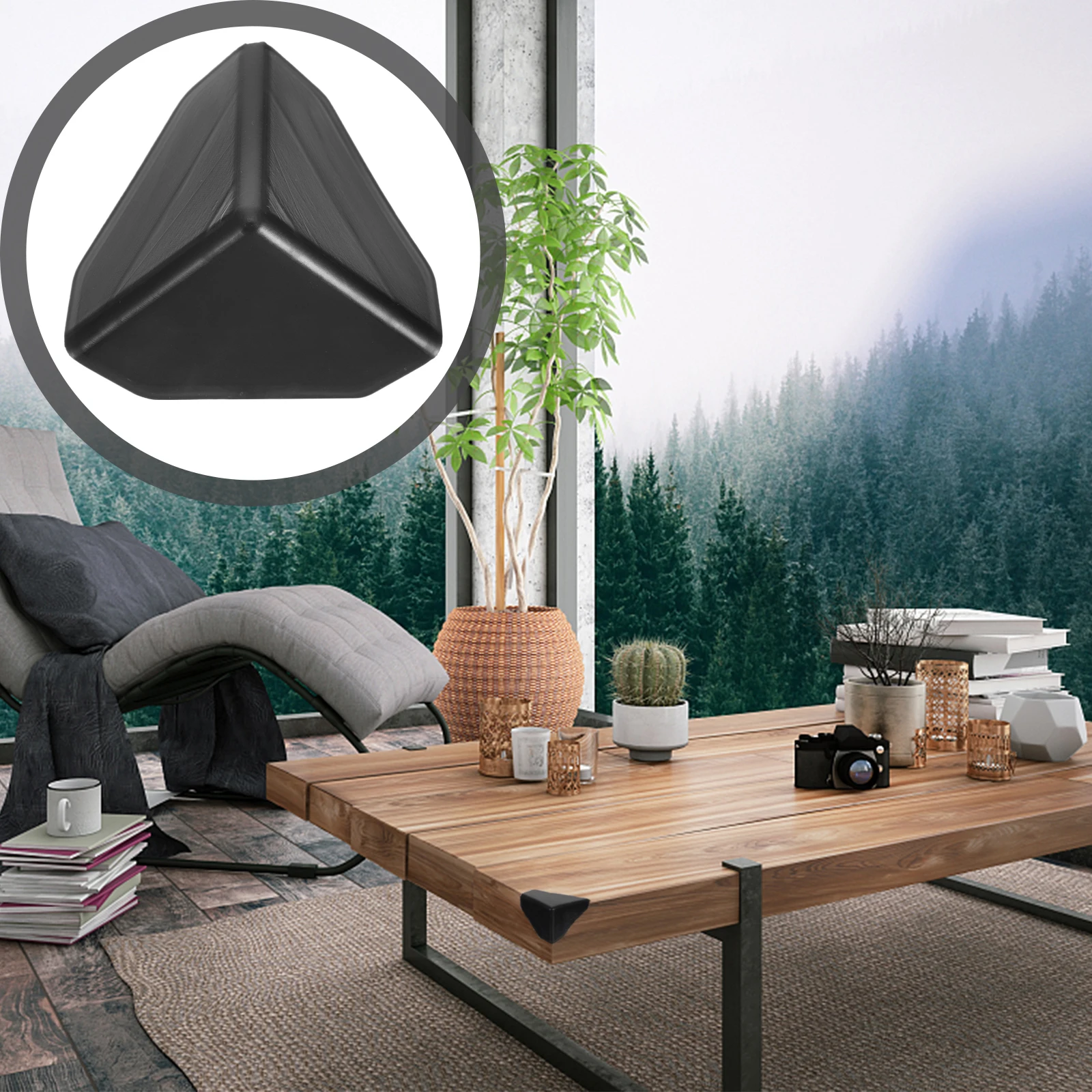 100 Uds protectores de esquina protectores de bordes de muebles suaves negros para niños mayores cojín de mesa de escritorio de seguridad - imagen 2