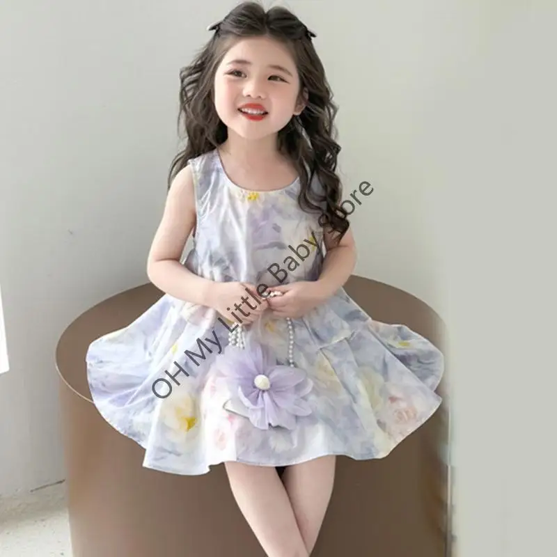 M76C 2pcs/Pack Girls Party Dress and Pearls Bols - imagen 3