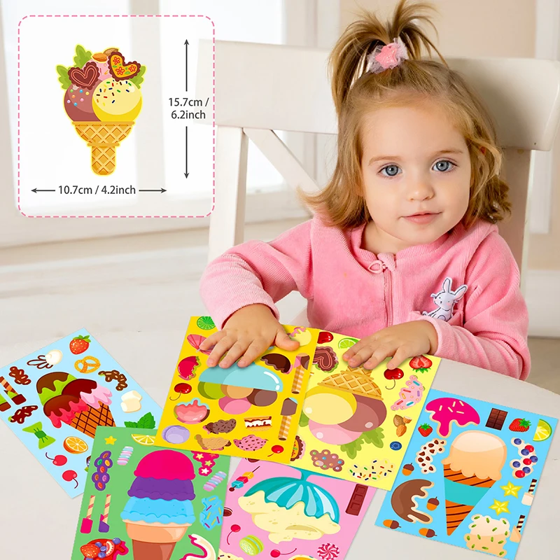 Pegatinas puzle de animales – Juego educativo infantil para niños - imagen 4