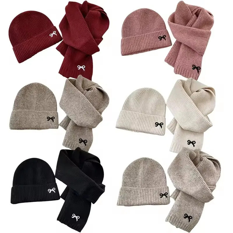 Gorro de punto con orejetas para niño y niña