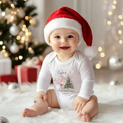 Pelele personalizado invierno manga larga – Bebé recién nacido Navidad