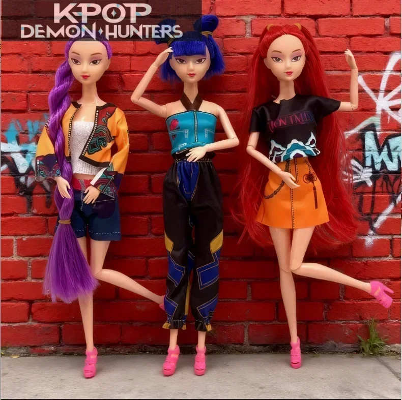 Nuevos juguetes de muñecas Kpop Demon Hunters figura de acción de juguete Rumi Mira Zoey hermosa princesa muñecas de niña juguete de plástico DIY para niñas ** - imagen 5